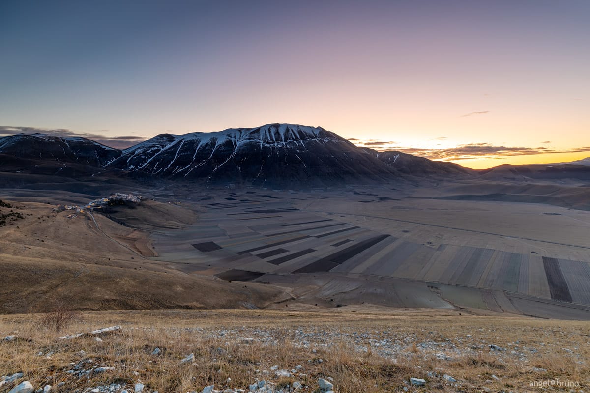 View over Castelluccio, Umbria, Italy