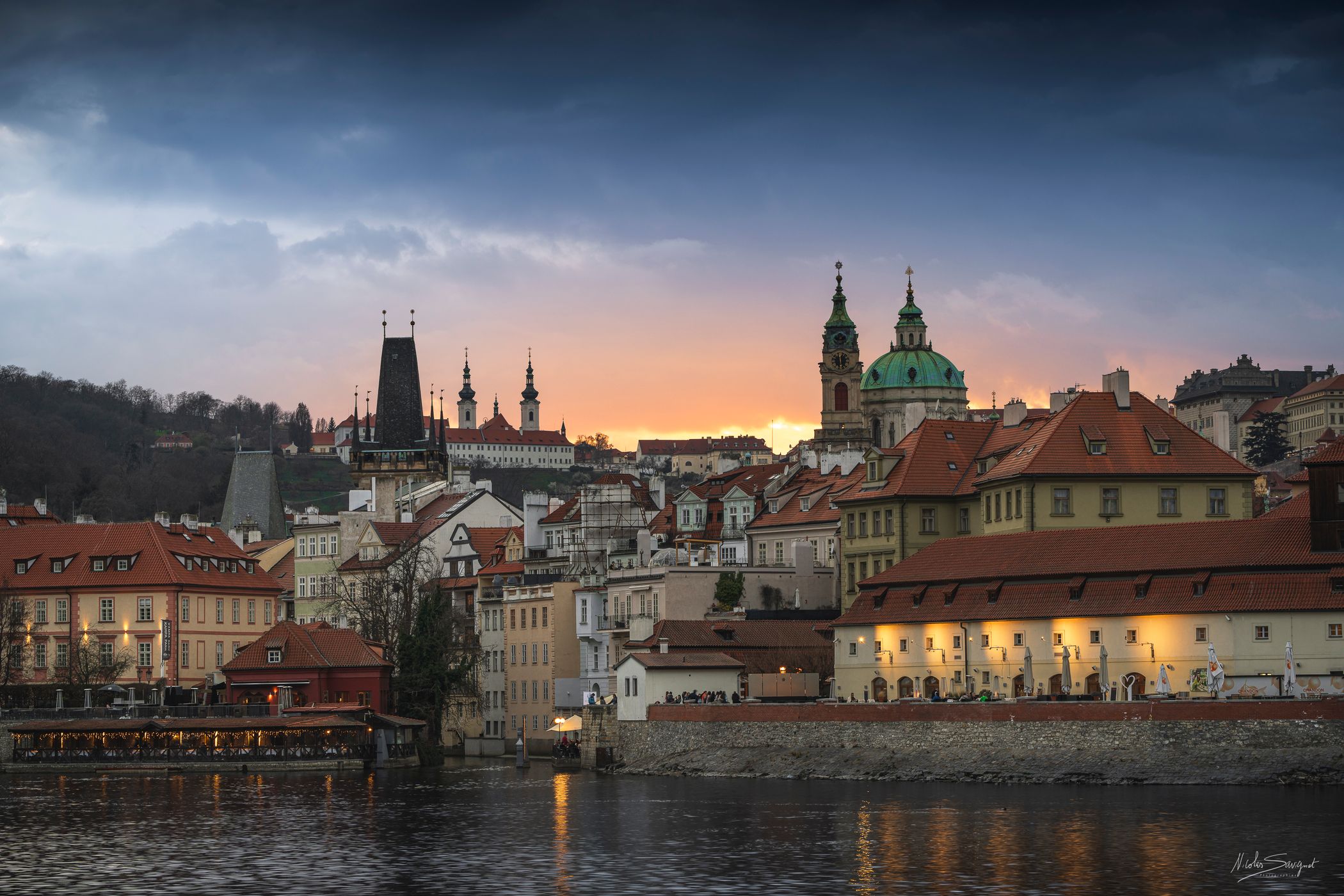 Castle and Charles Bridge, Prague, Czech Republic