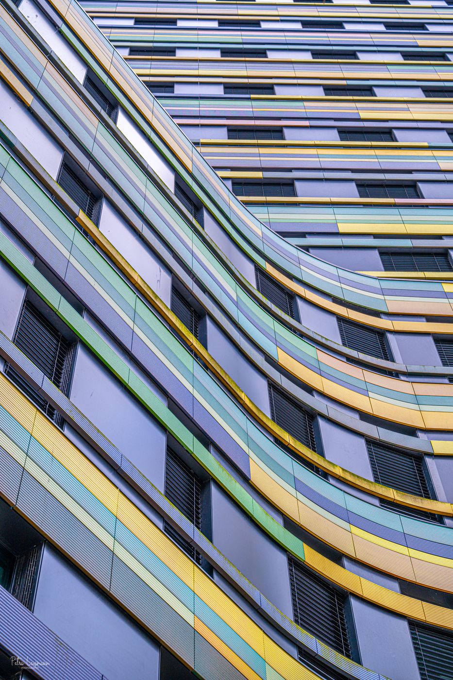 Colorful office building, Hamburg, Germany