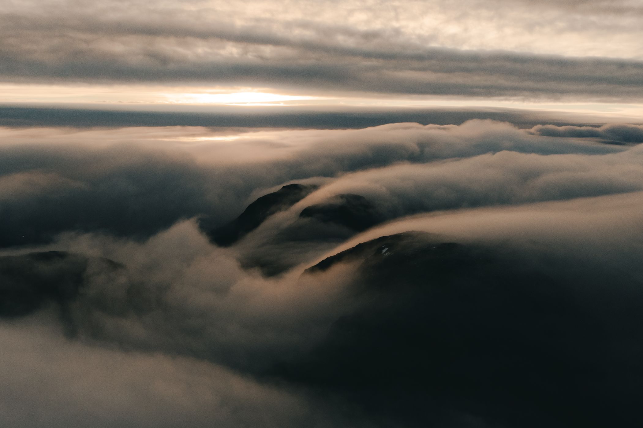 Drone views from Great Gable, United Kingdom