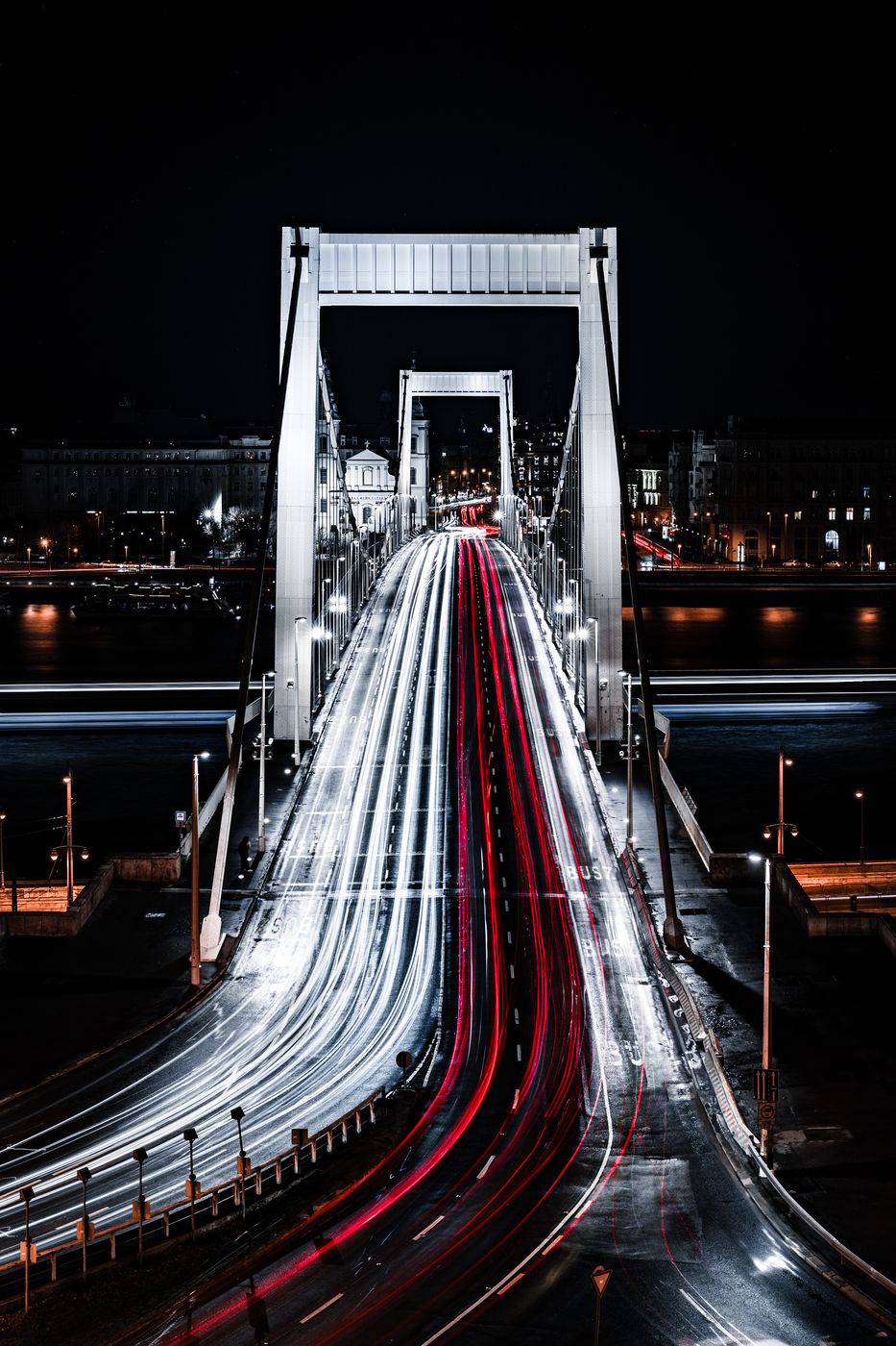 Erzsebet Bridge, Budapest, Hungary