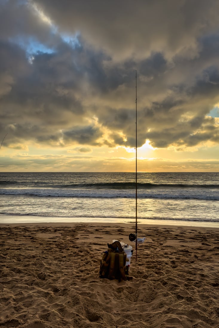 Fishing Rod, Warriewood Beach, Northern Beaches, NSW, Australia