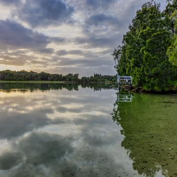 Fishing spot, Burrill Lake, South Coast, NSW, Australia