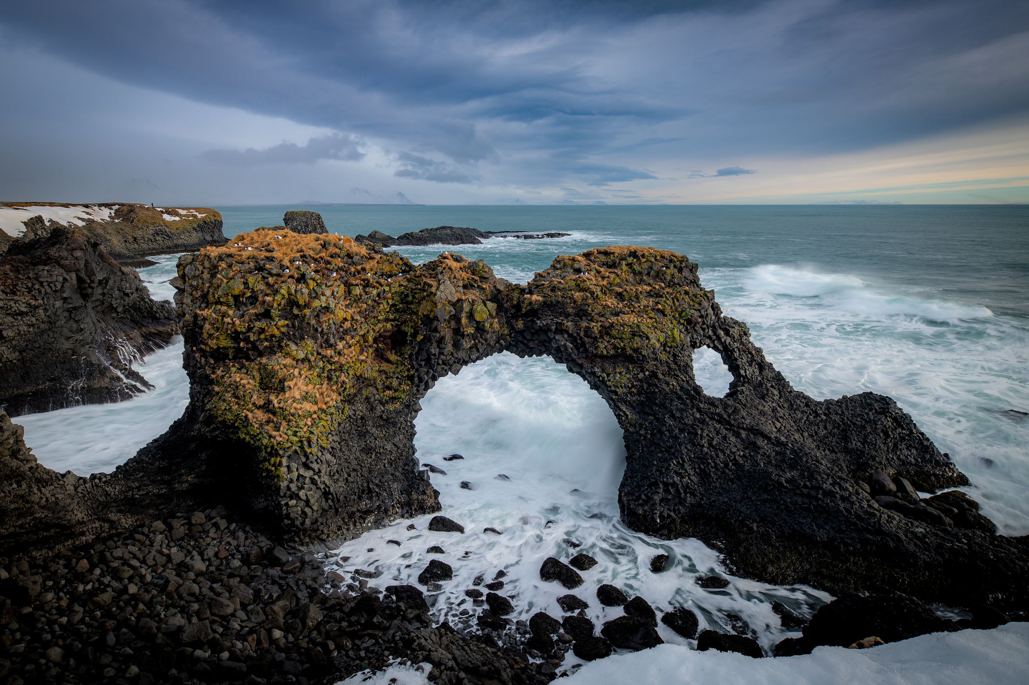 Gatklettur Stone Arch, Arnarstapi, Iceland