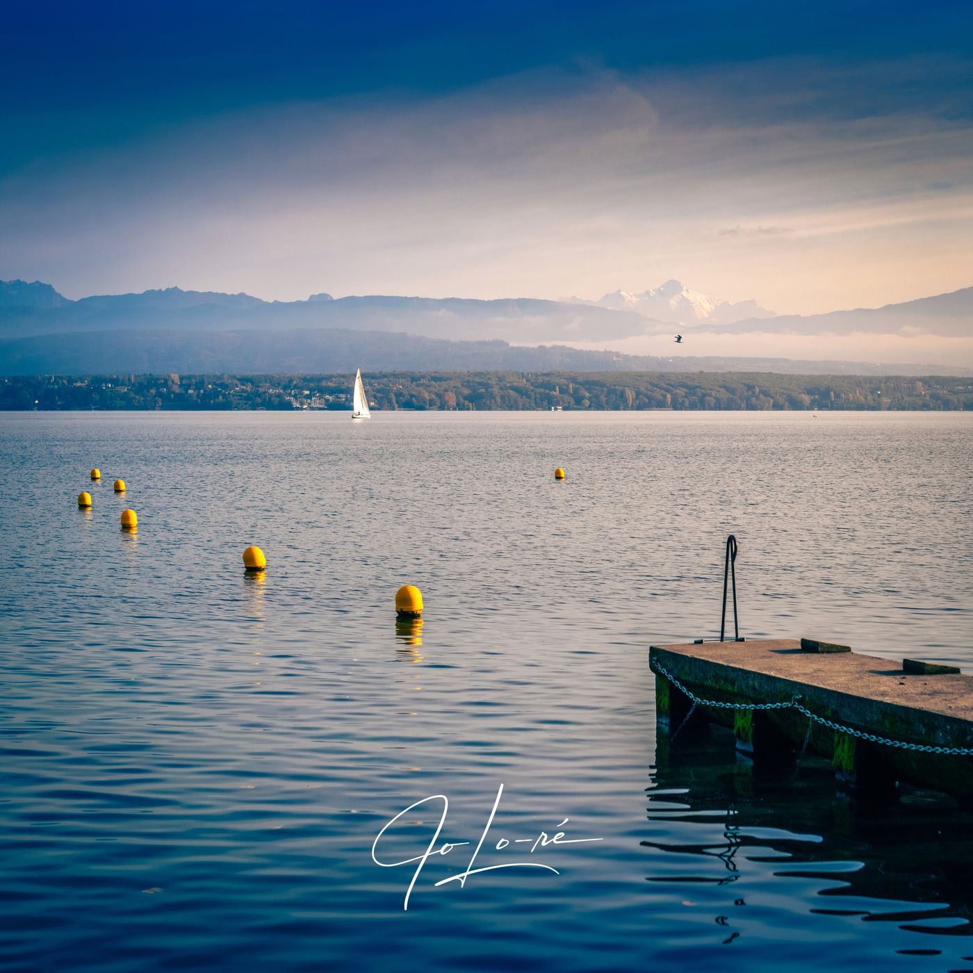 Leman lac, Geneva lac, Nyon, Switzerland
