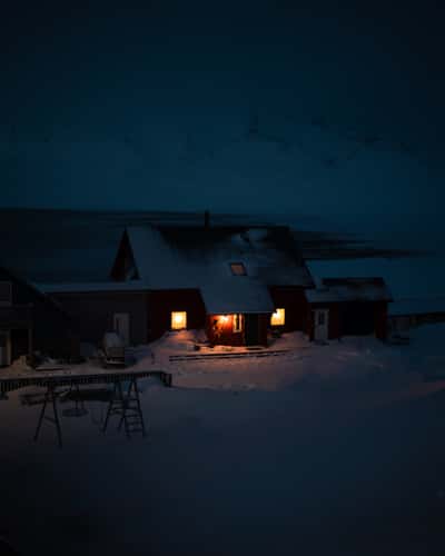Lonely House On The Edge Of Longyearbyen