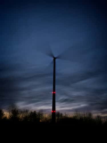 Lonely wind turbine