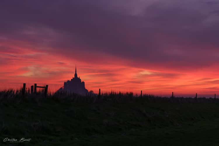 Mont Saint Michel at sunrise