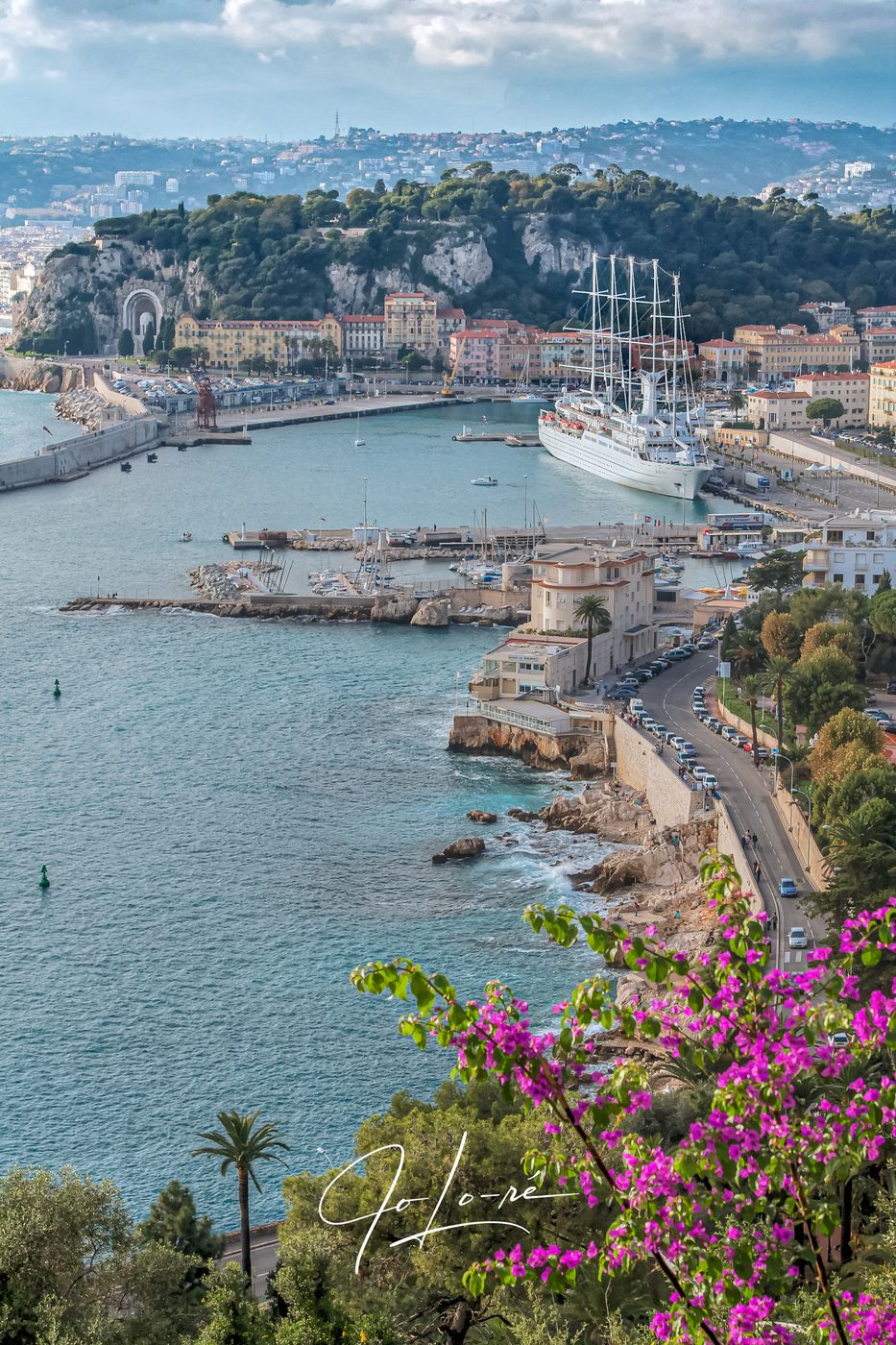 'Sunset over the Bay of Nice', French Riviera , France