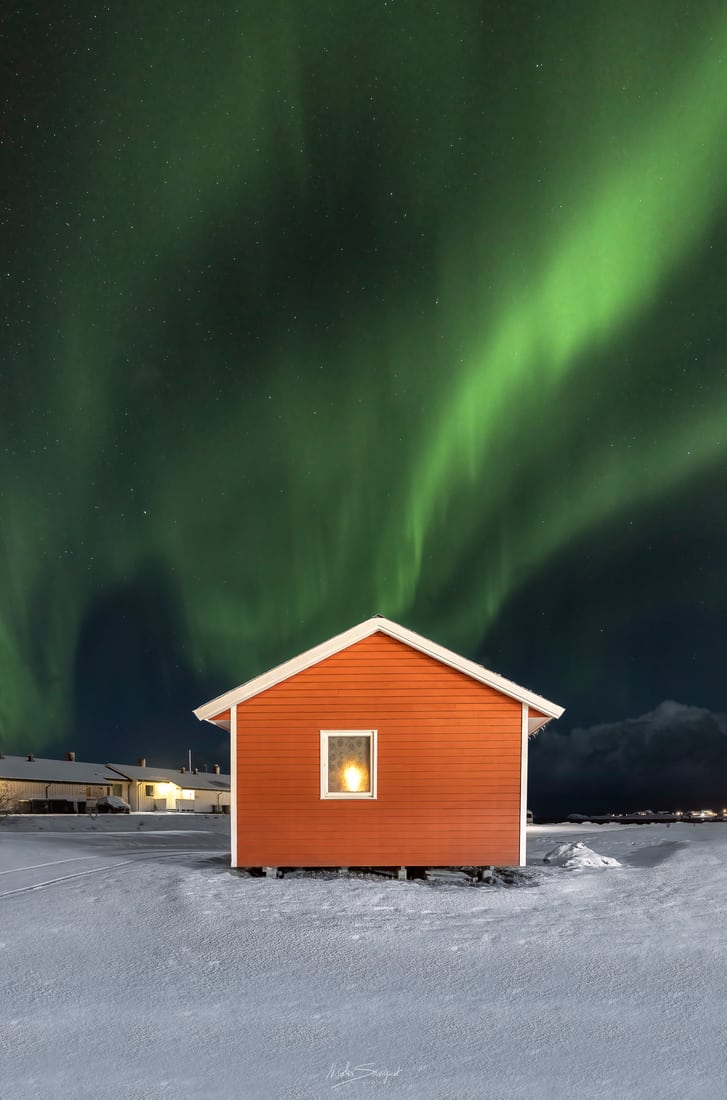 Hut in Ramberg, Lofoten, Norway