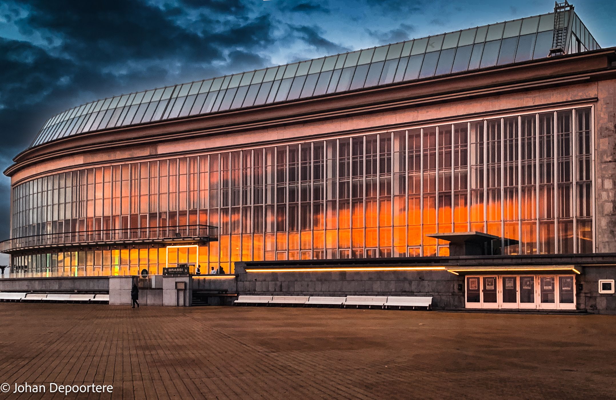 Oostende Casino and seawall, Belgium