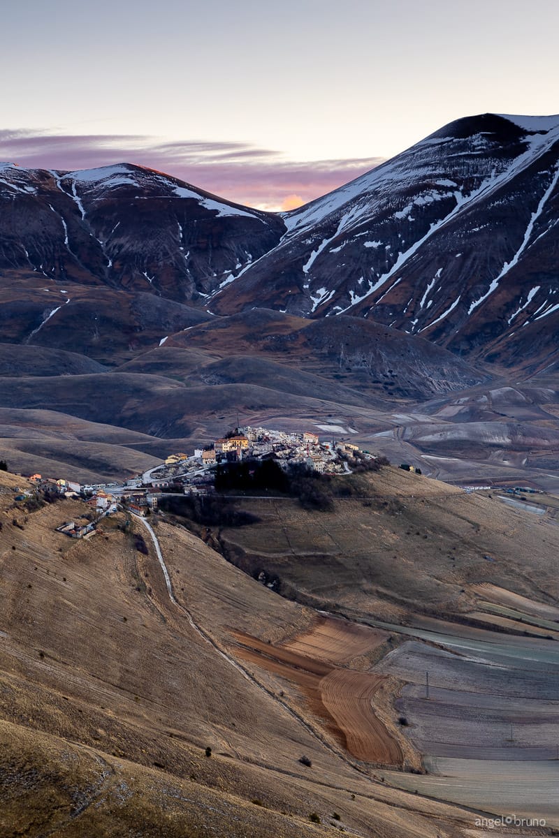 View over Castelluccio, Umbria, Italy