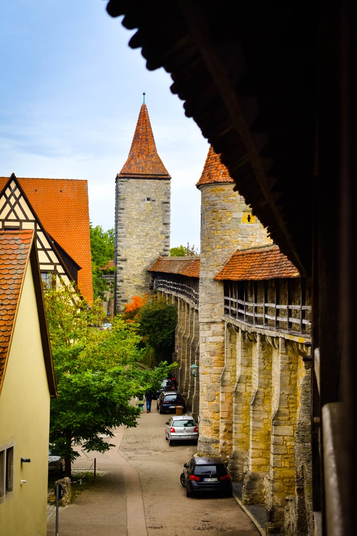 Rothenburg Ob Der Tauber City Wall Germany