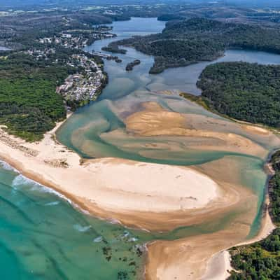 Sand Bar Lake Conjola, South Coast, NSW, Australia