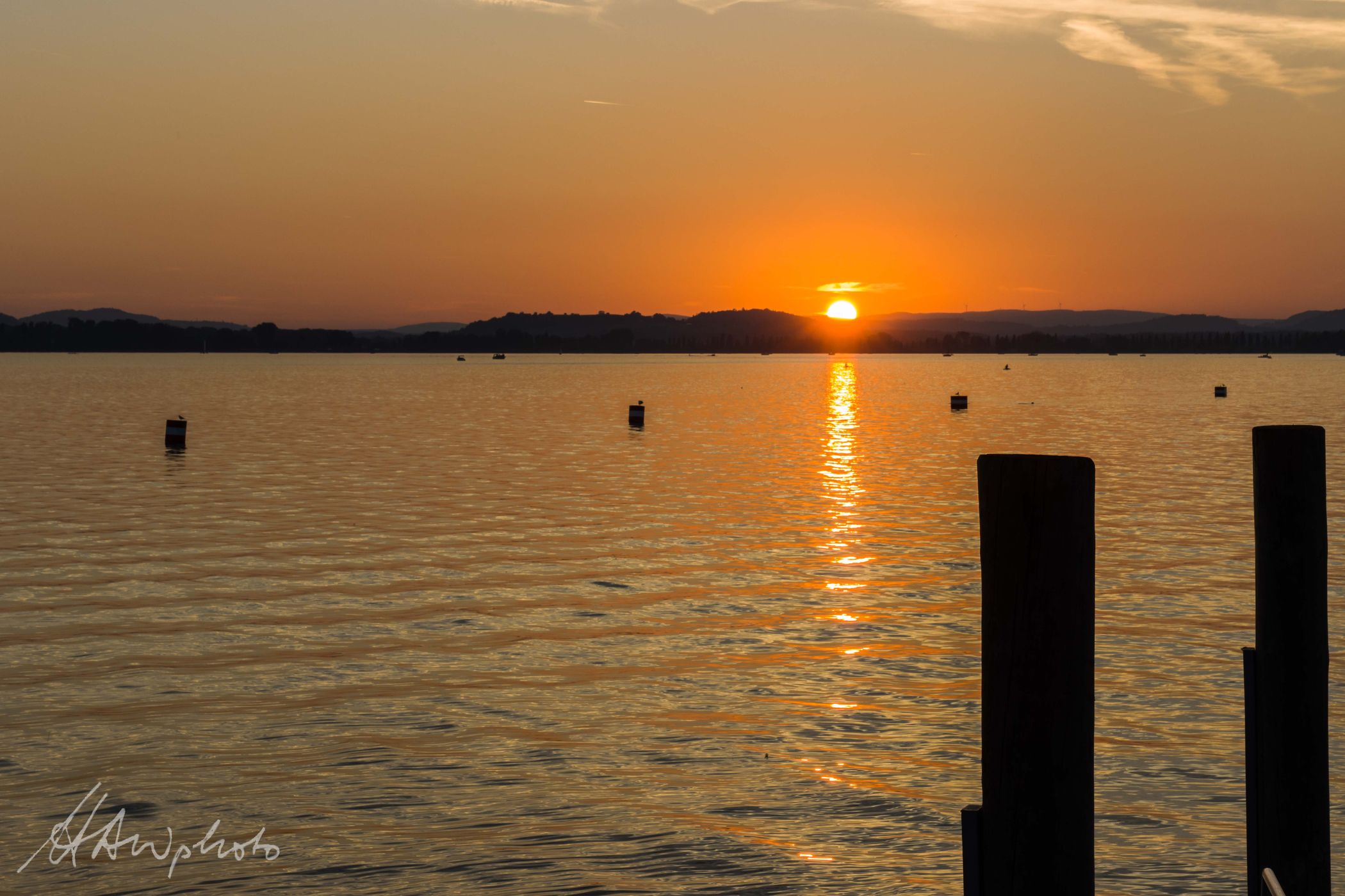Schiffsanleger/Pier Mettnau, Germany