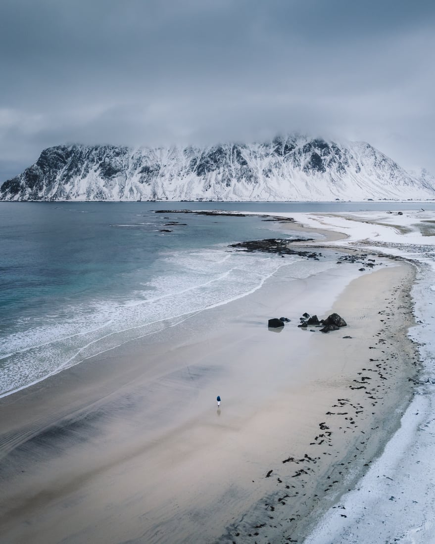 Skagsanden Beach, Lofoten, Norway