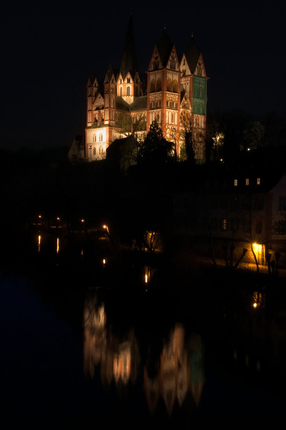St. Nepomuk & Cathedral of Limburg a. d. Lahn, Germany