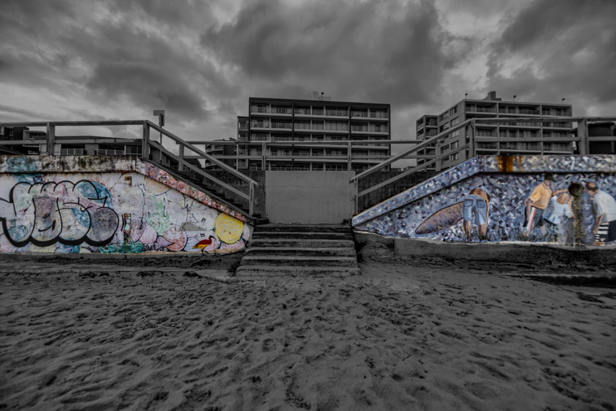 Street art Forster Beach New South Wales, Australia