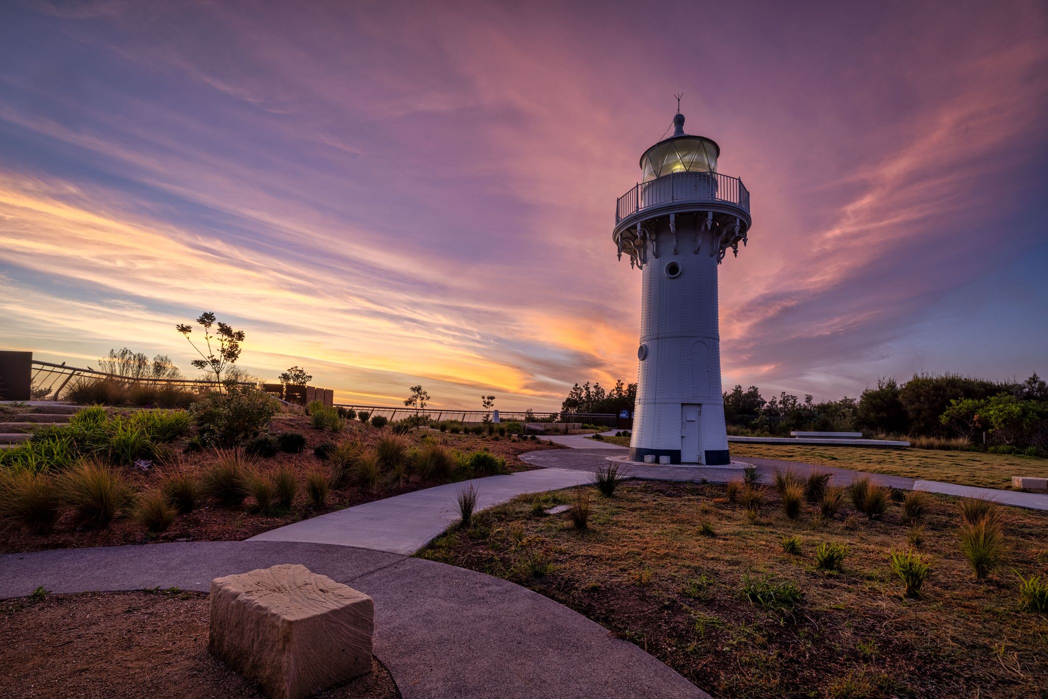 Sunrise Warden Head Lighthouse, Ulladulla, NSW, Australia