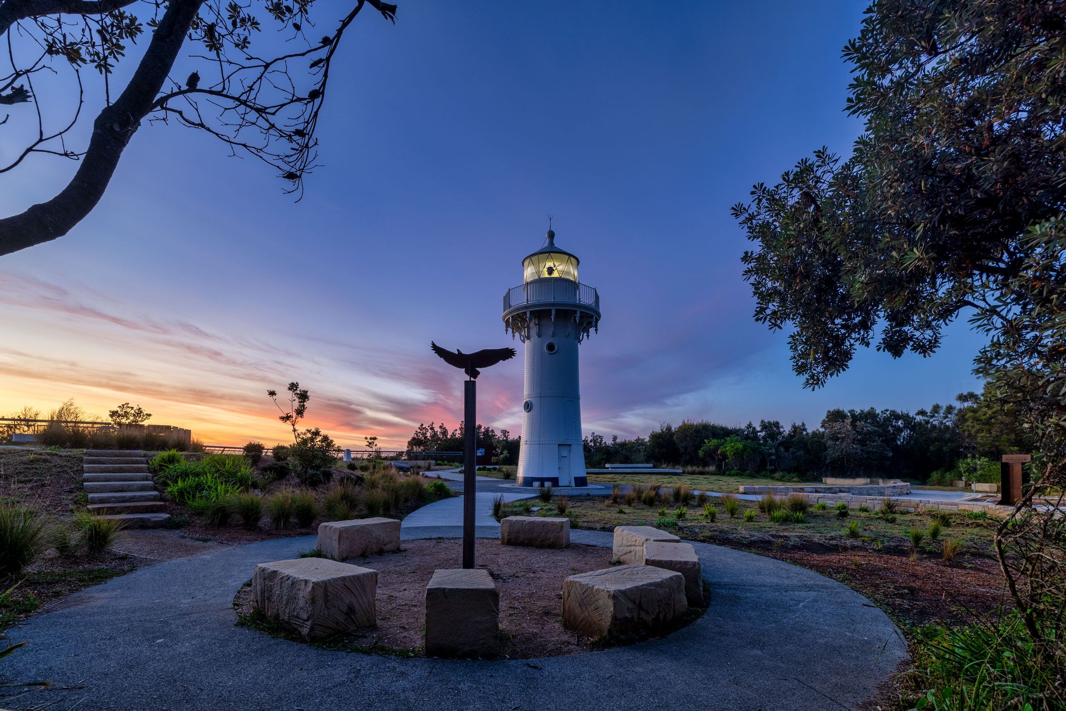 Sunrise Warden Head Lighthouse, Ulladulla, NSW, Australia