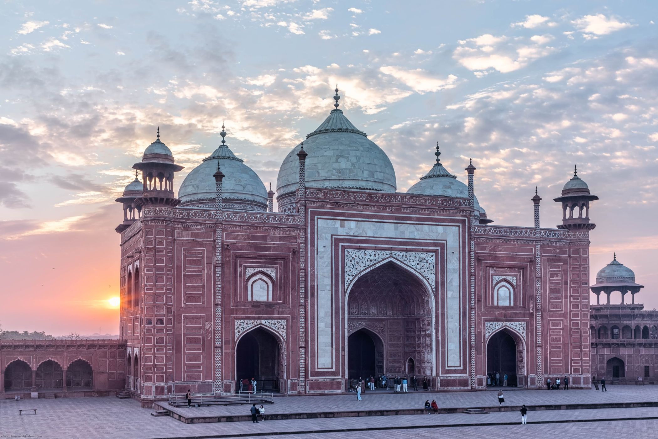 The Taj Mahal Gateway, Agra, India