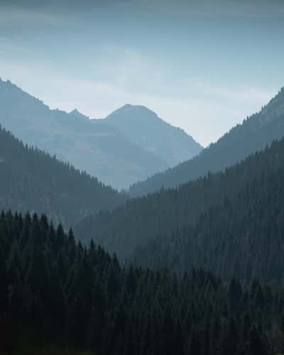 Valley Layers On The Road To Engilchek