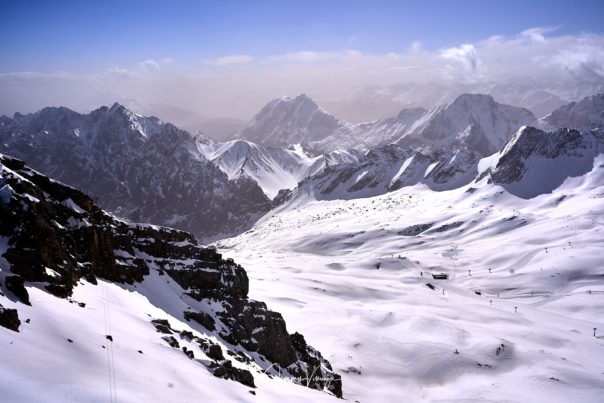View from the Zugspitze, Germany
