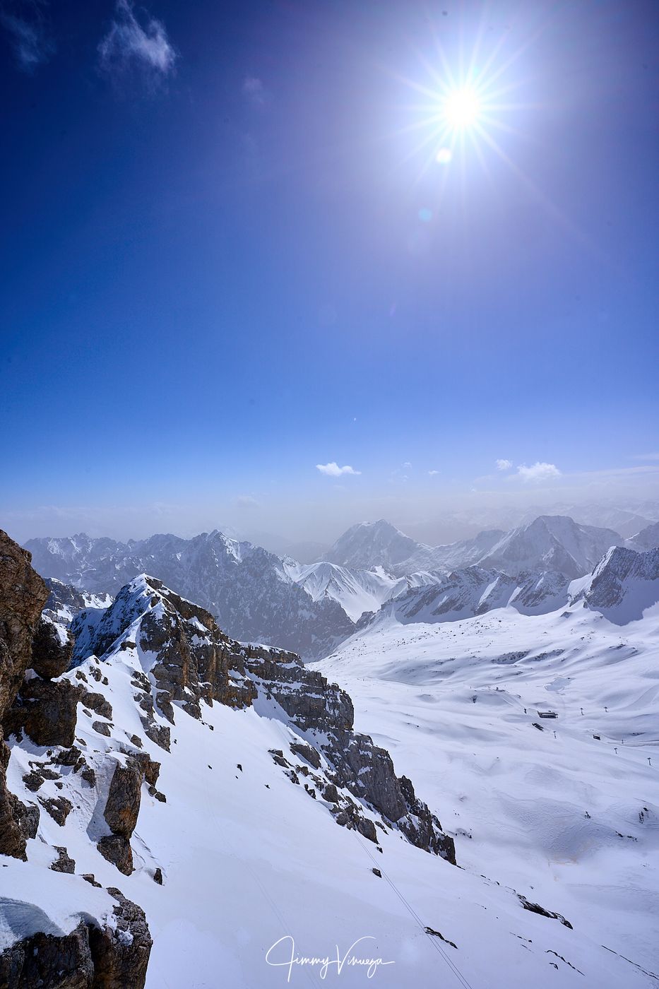 View from the Zugspitze, Germany