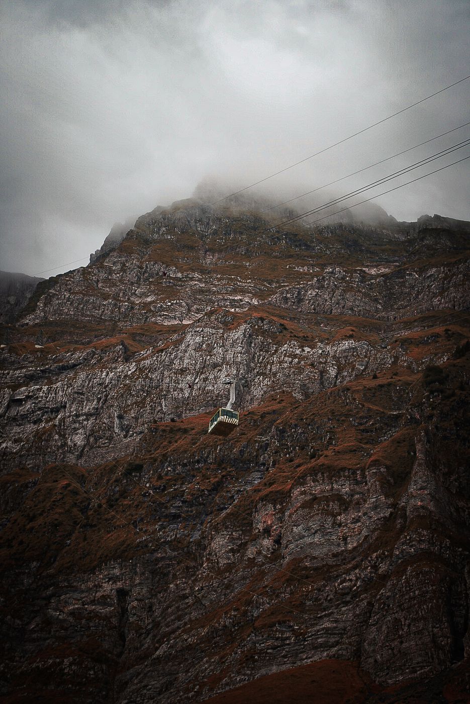 View of Säntis & Its Gondola, Switzerland