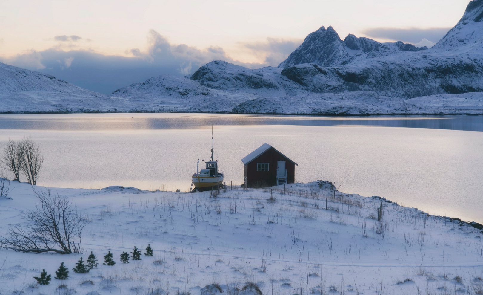 View on the way to Krystad, Lofoten, Norway