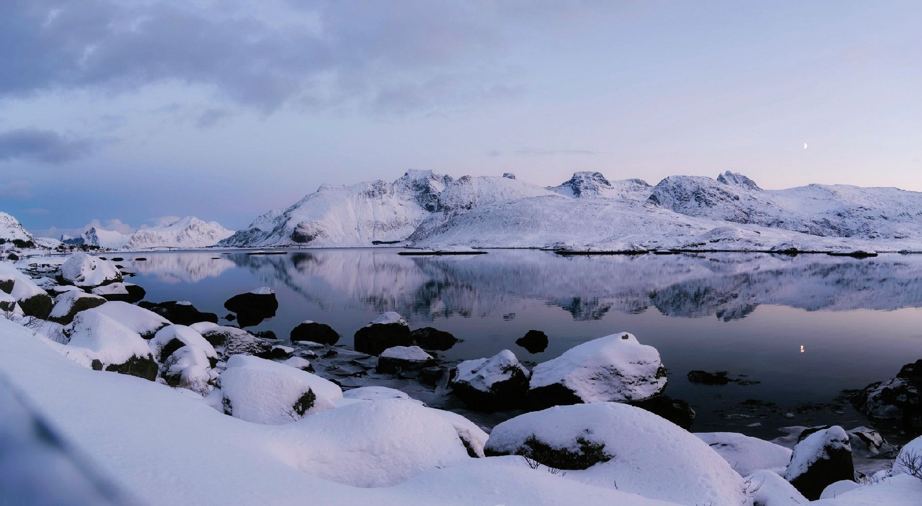 View on the way to Krystad, Lofoten, Norway