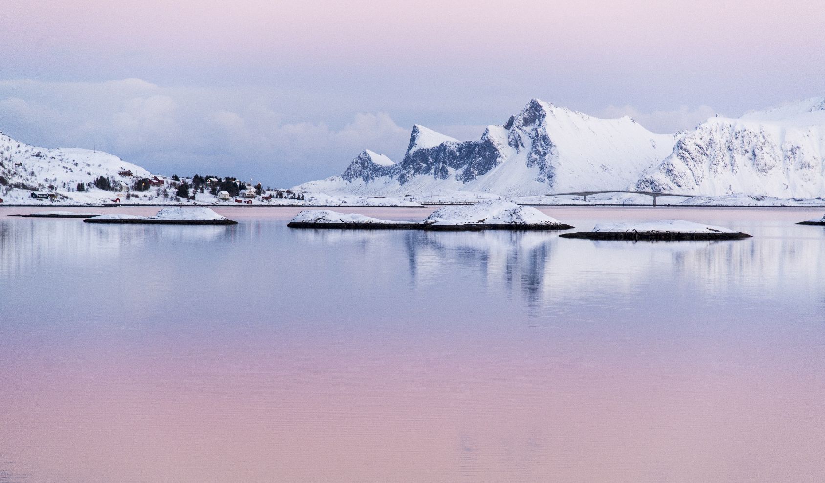 View on the way to Krystad, Lofoten, Norway