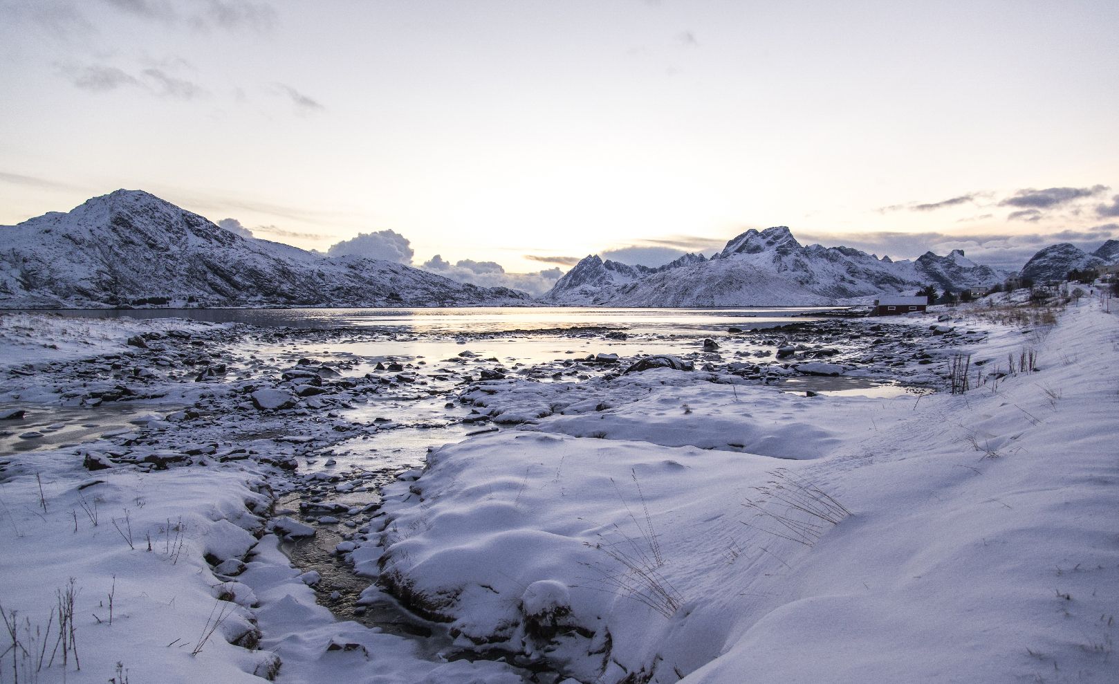 View on the way to Krystad, Lofoten, Norway