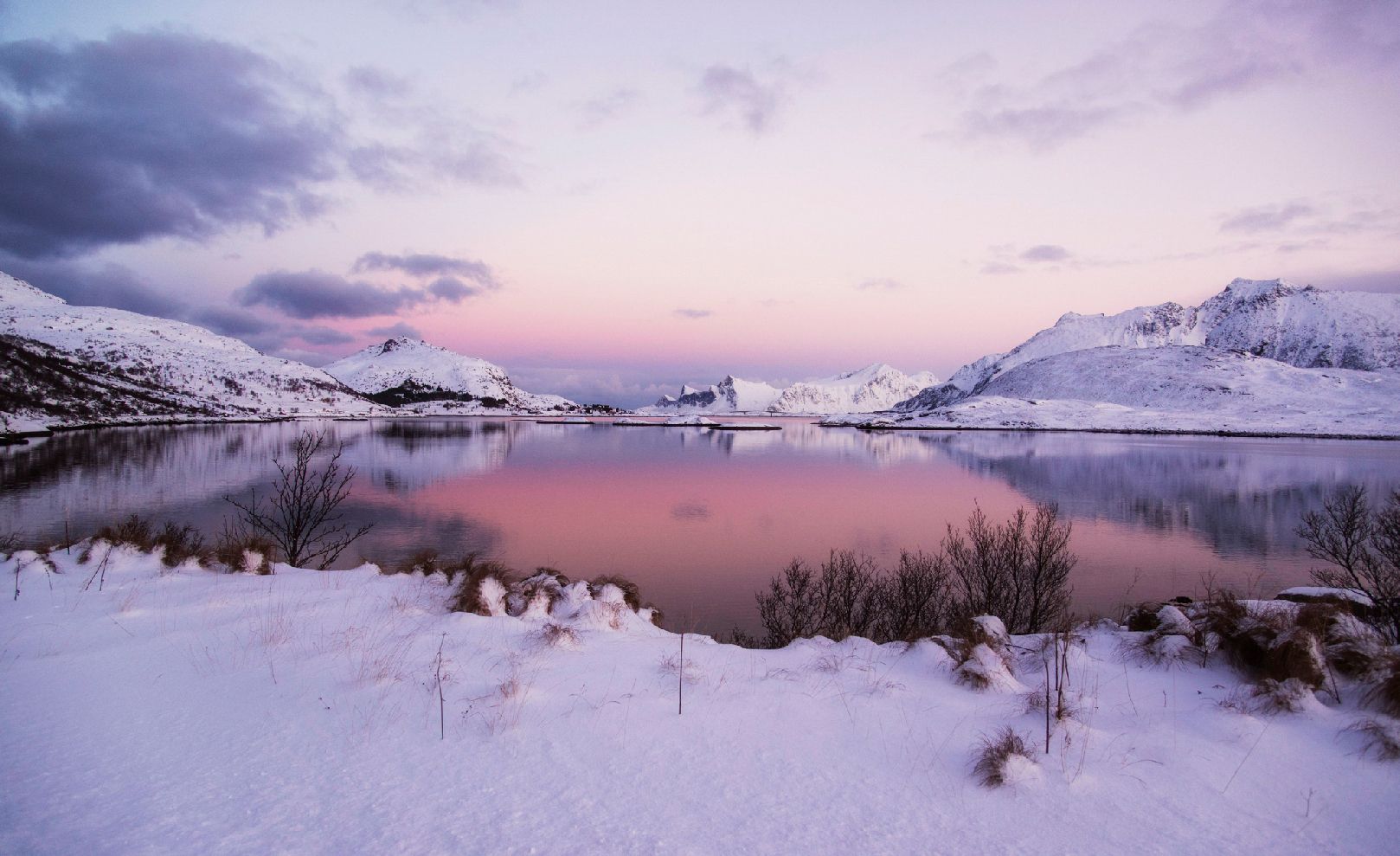 View on the way to Krystad, Lofoten, Norway