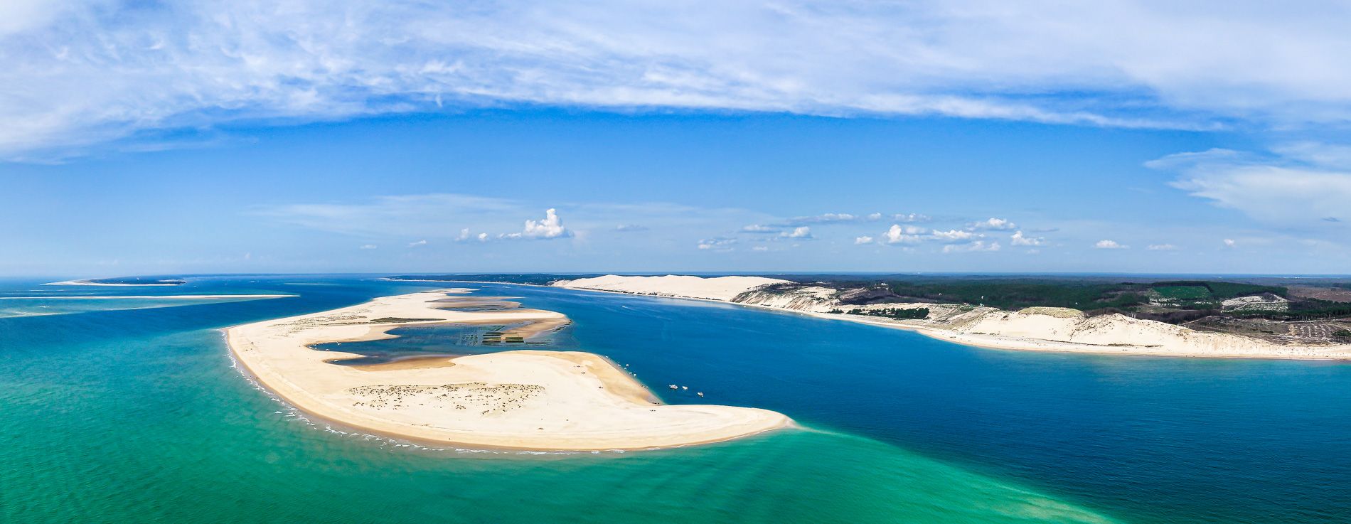 View to Dune du Pilat, France