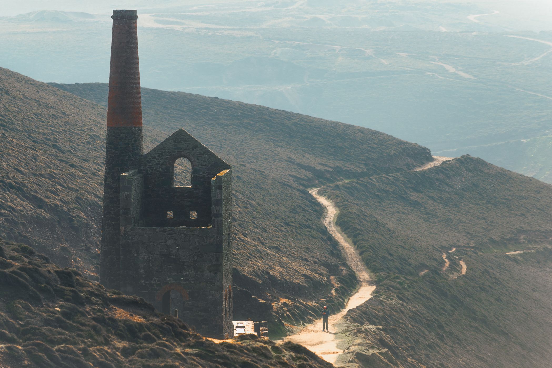 Towan Roath shaft at Wheal Coates, St. Agnes, United Kingdom