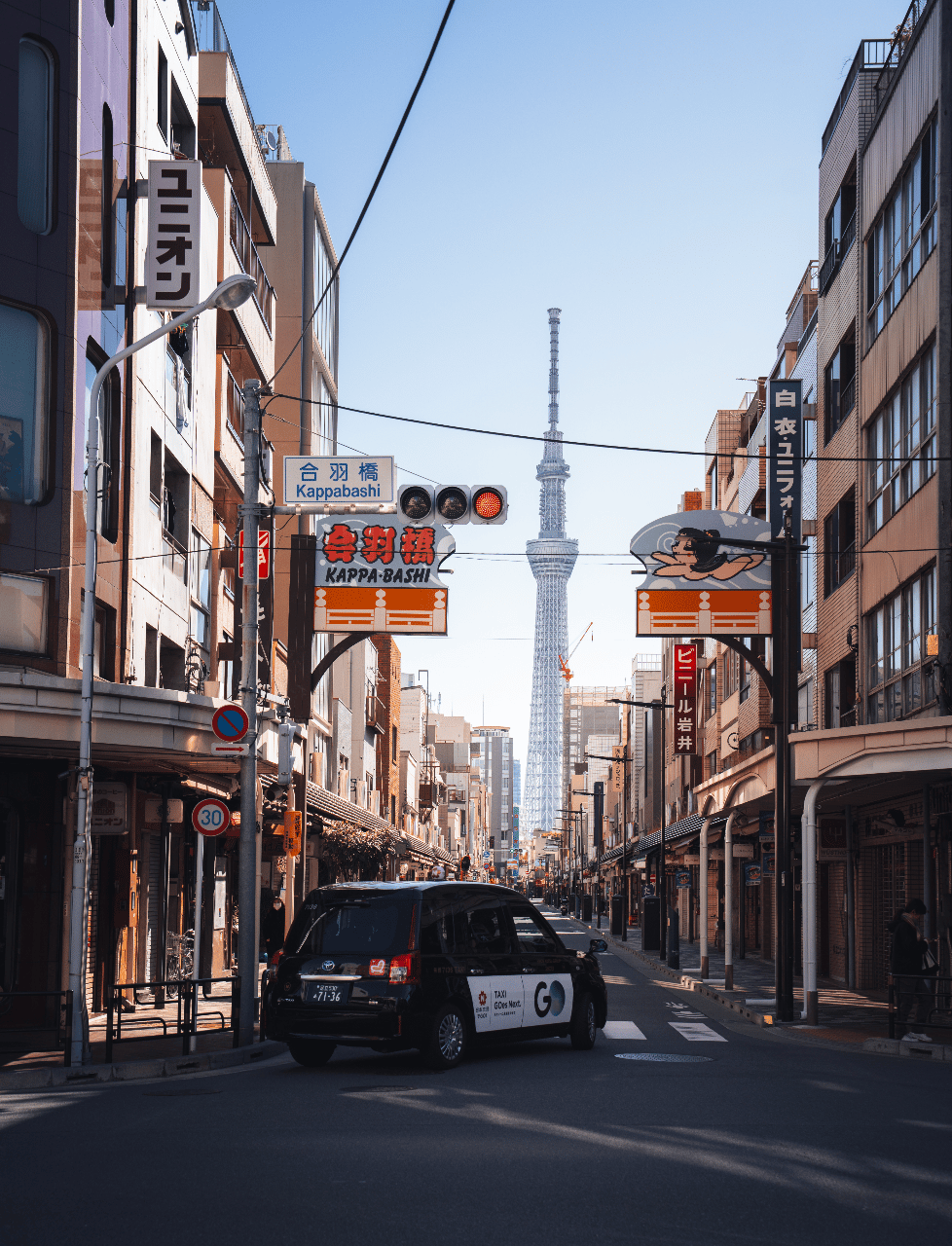 Get the exact geo-position for this spot: Kappabashi Street, Tokyo