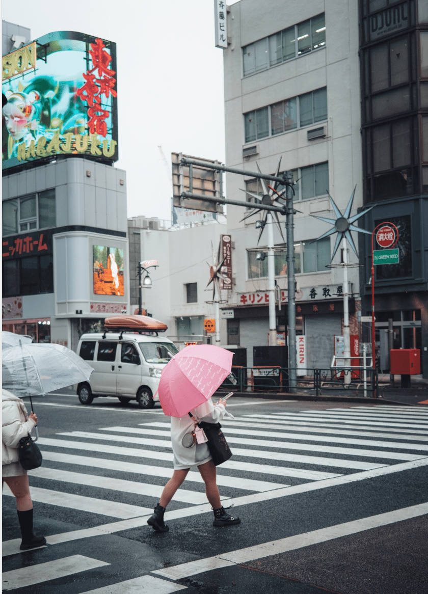 Get the exact geo-position for this spot: Harajuku Street, Tokyo