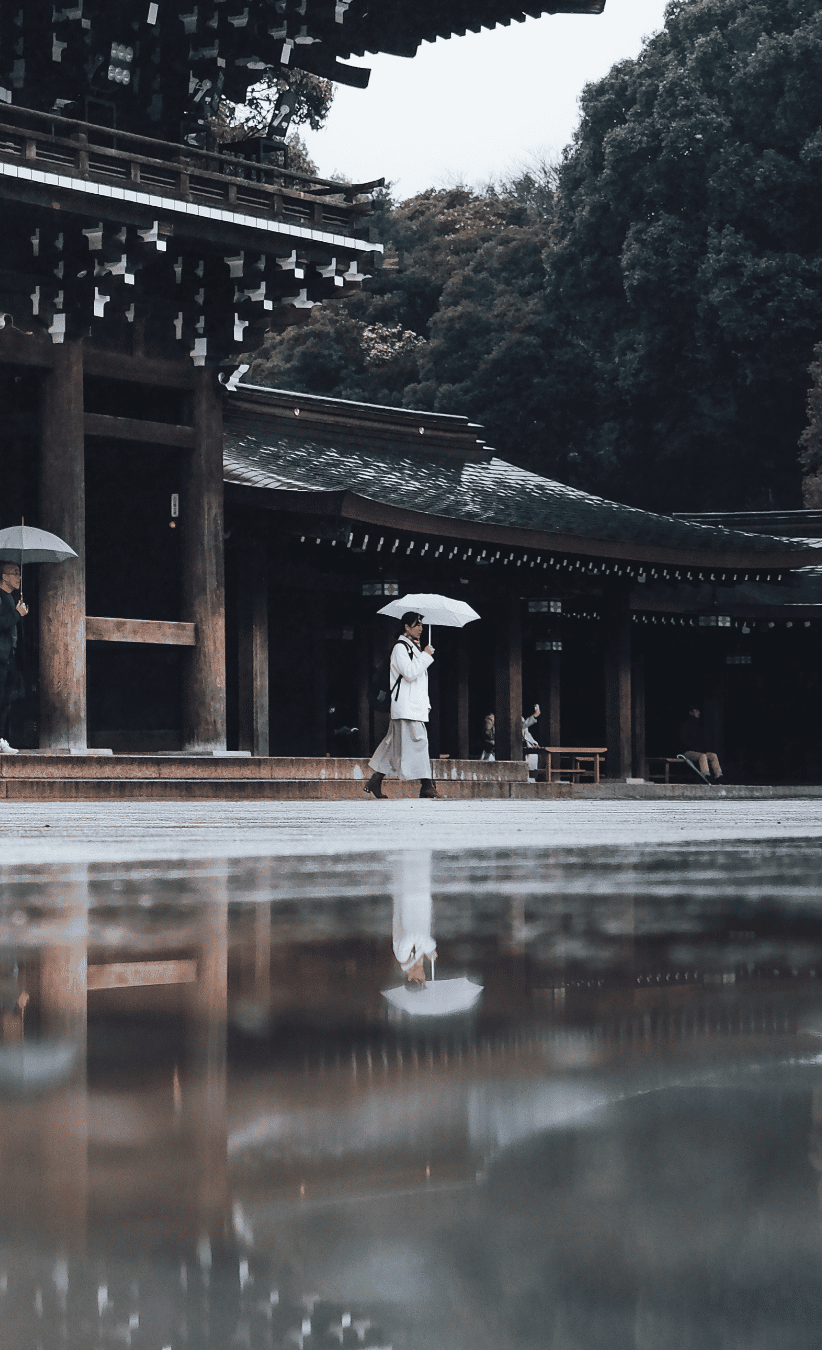 Get the exact geo-position for this spot: Meiji Shrine, Tokyo