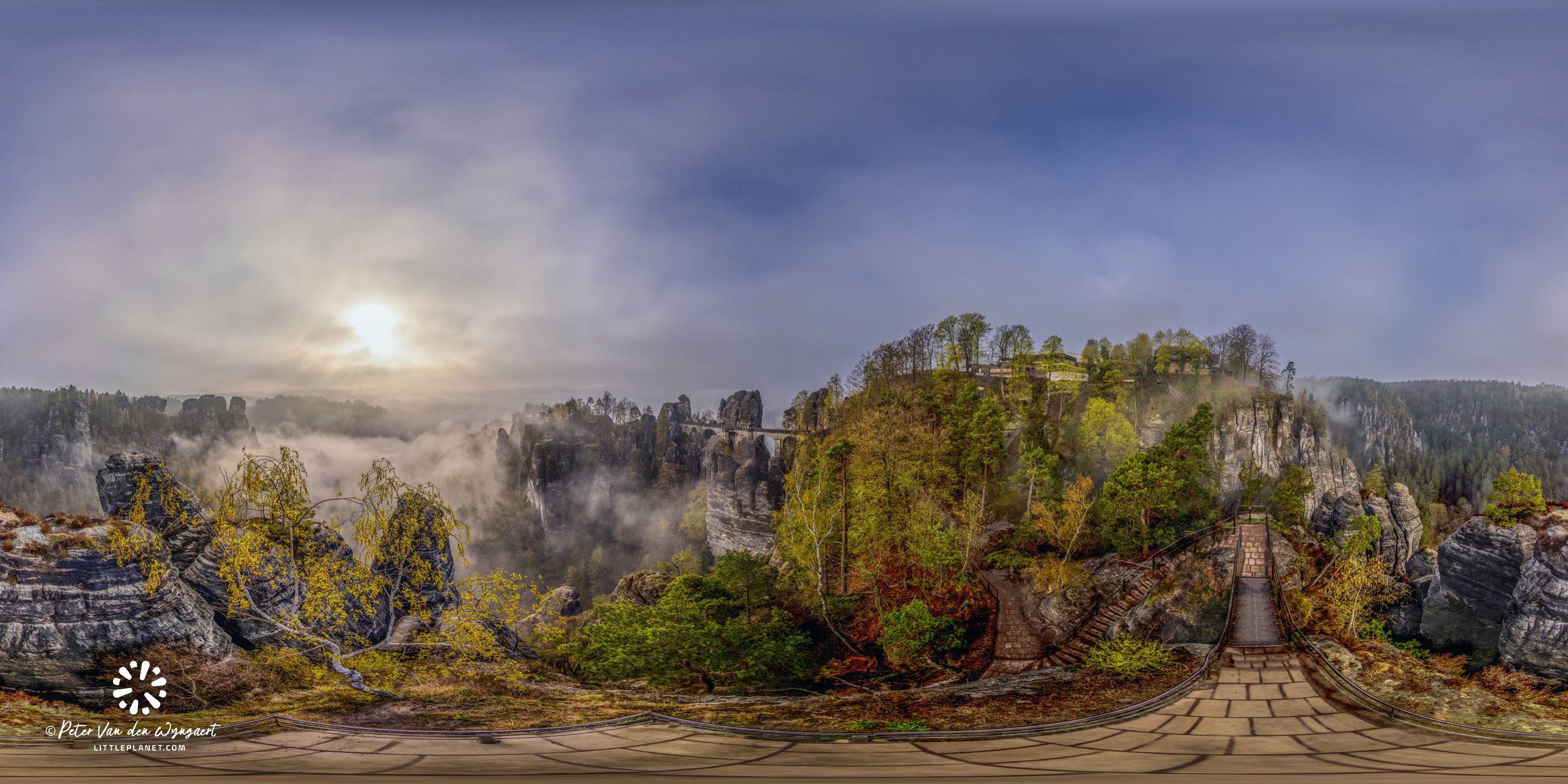 Bastei Bridge, Saxon Switzerland National Park , Germany