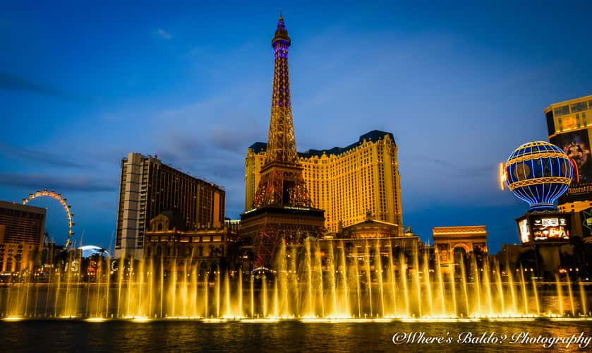 Bellagio Fountain & Paris Las Vegas