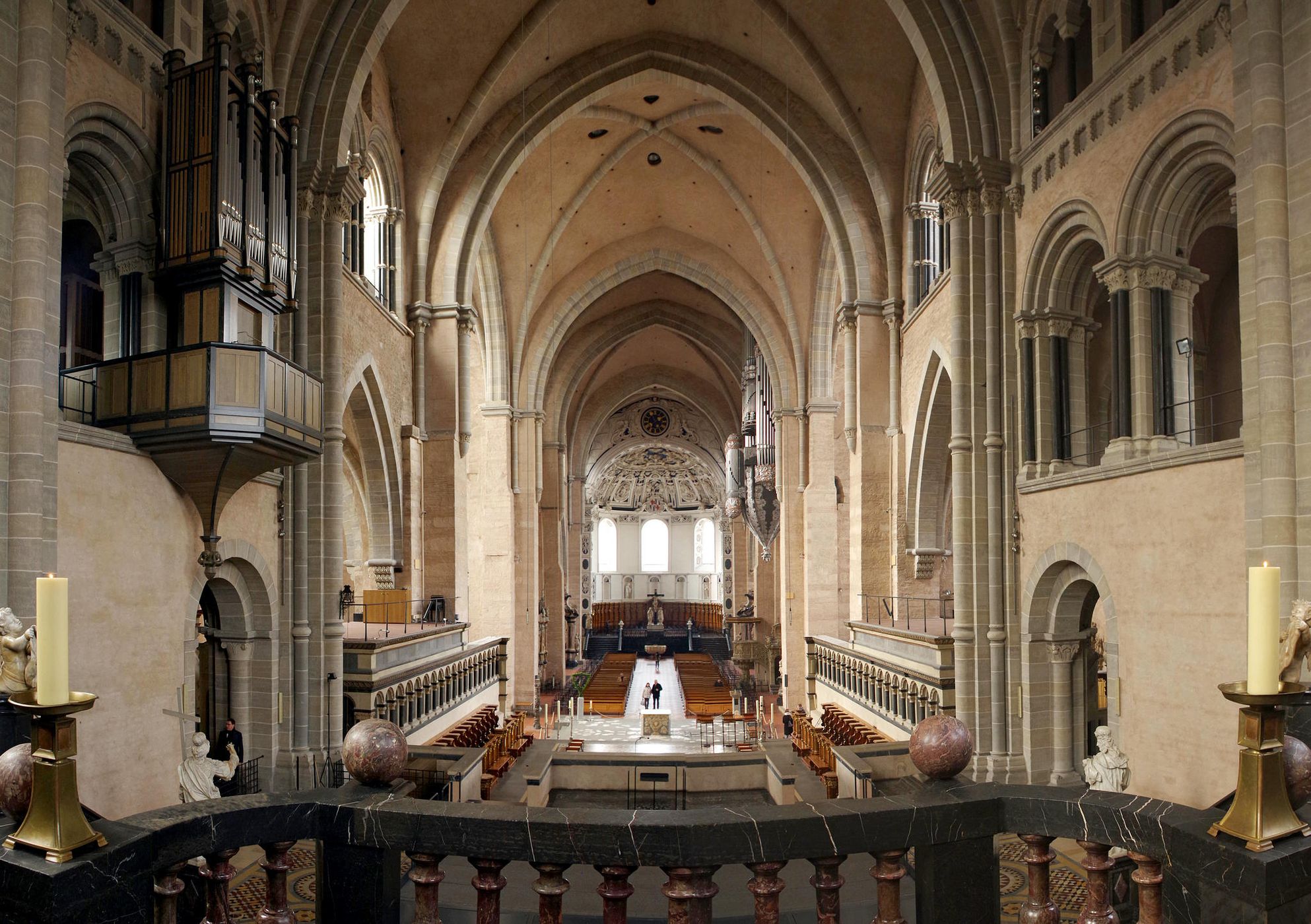 The interior of the High Cathedral of Saint Peter, Trier, Germany