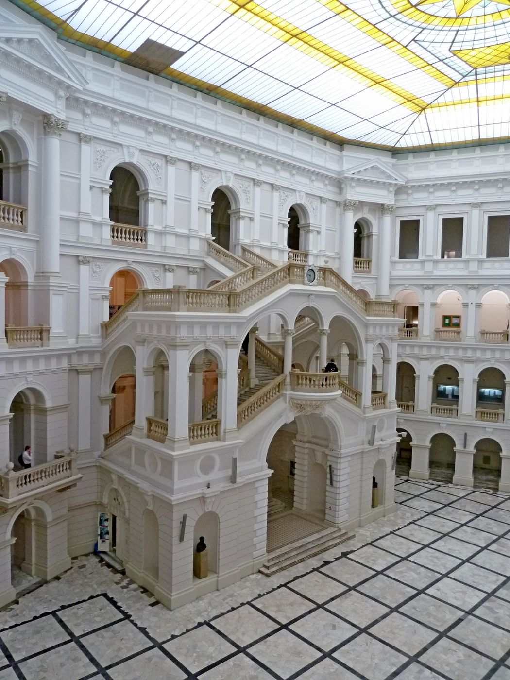 Entrance hall at the University, Warsaw, Poland