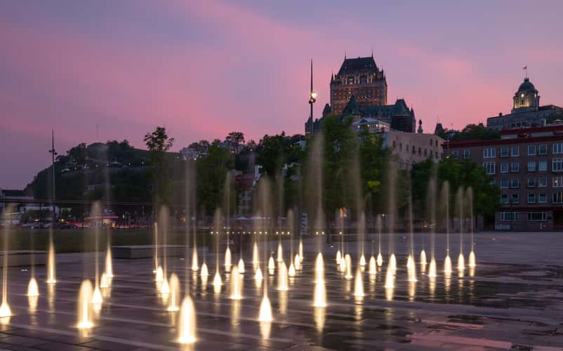 Fairmont Chateau Frontenac from Quebec Harbour