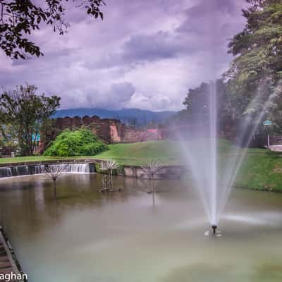 Fountain, Buak Head Public Park, Old City, Chaing Mai, Thailand