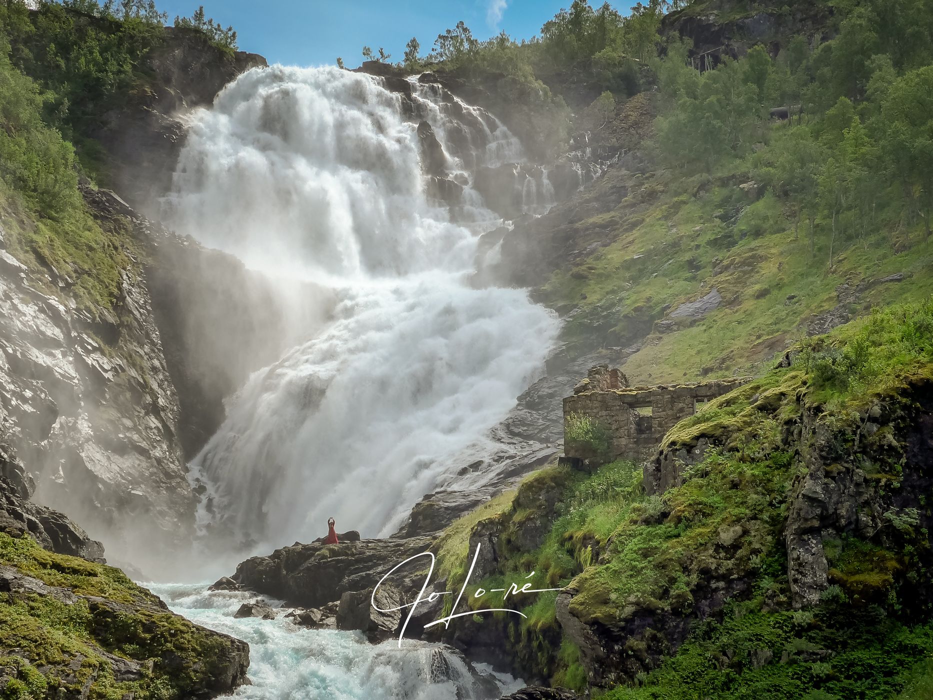 'Freefall at Kjosfossen'(93 m), Norway