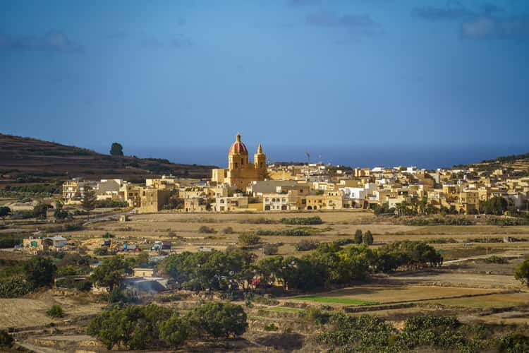Gozo Northwest view from Citadella walkway