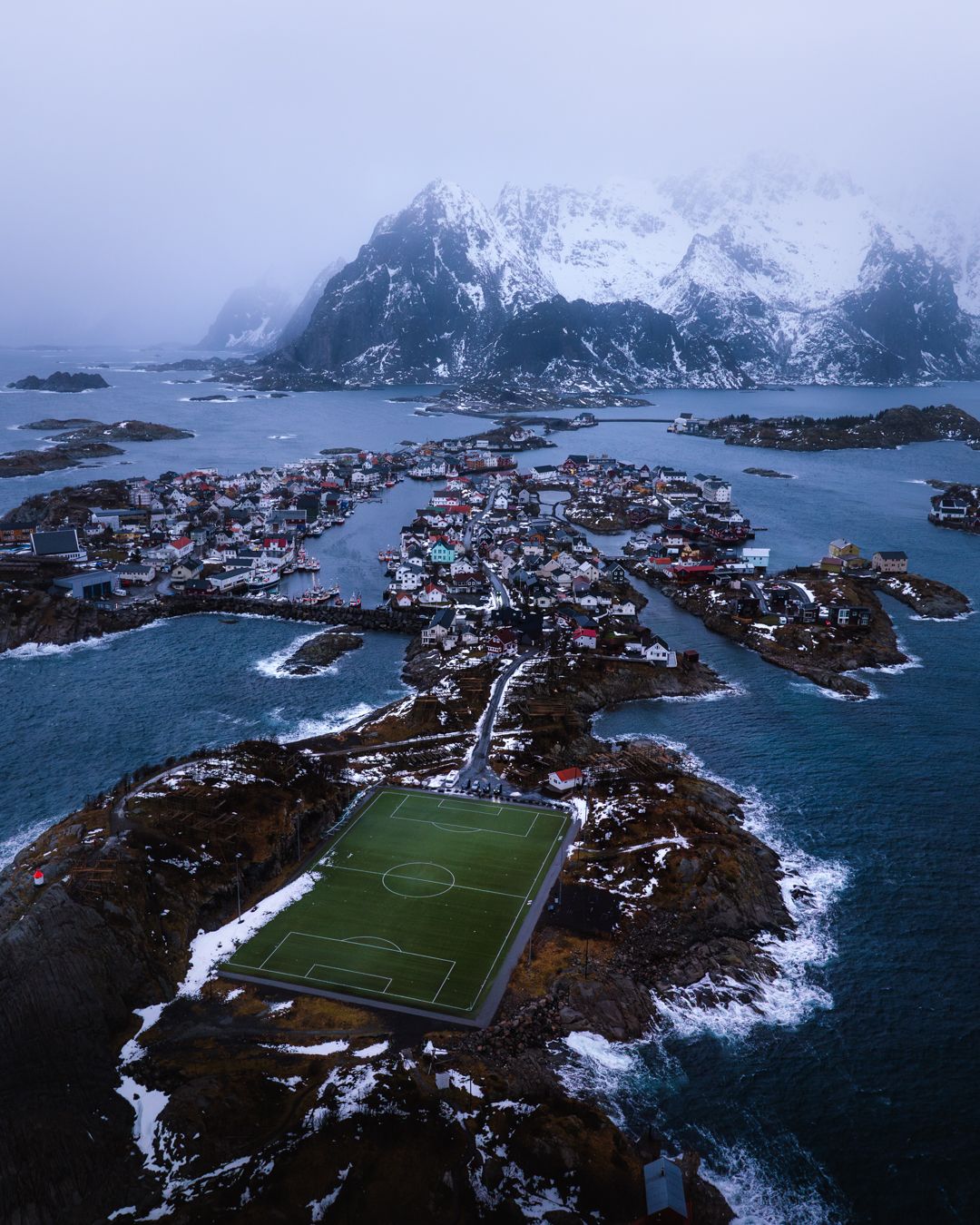 Henningsvær Soccer Field, Norway