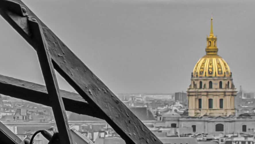 Paris City view from Eiffel tower