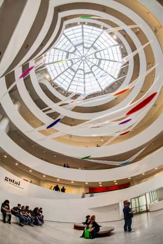 Inside Guggenheim Museum, New York City